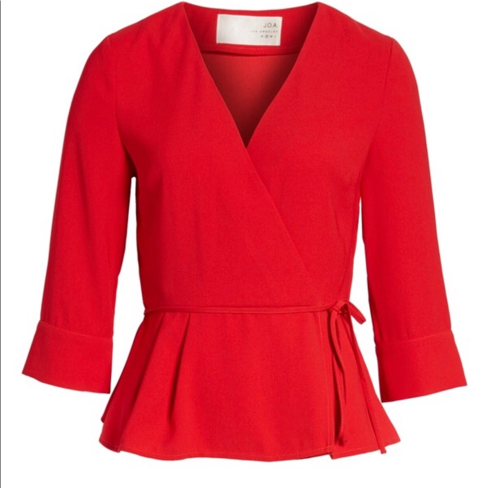 J.O.A. Wrap Top (NWOT)